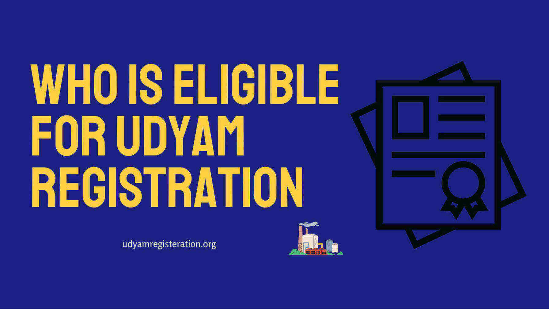 who is eligible for udyam registration